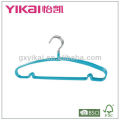 Blue color PVC coated metal shirt hanger